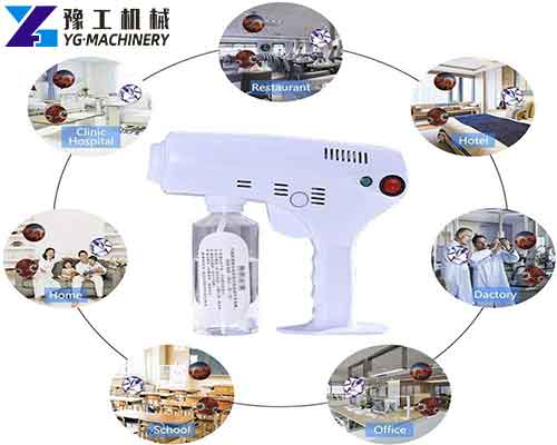 Application of Disinfection Nano Spray Gun